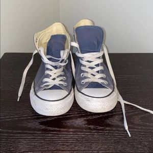 Navy Blue High Top Converse